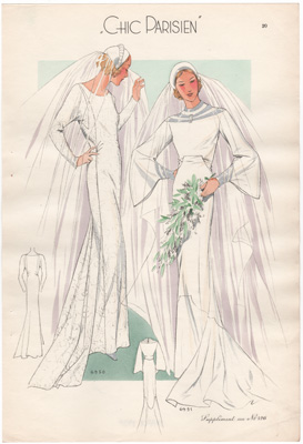 chic parisien fashion illustration 1934